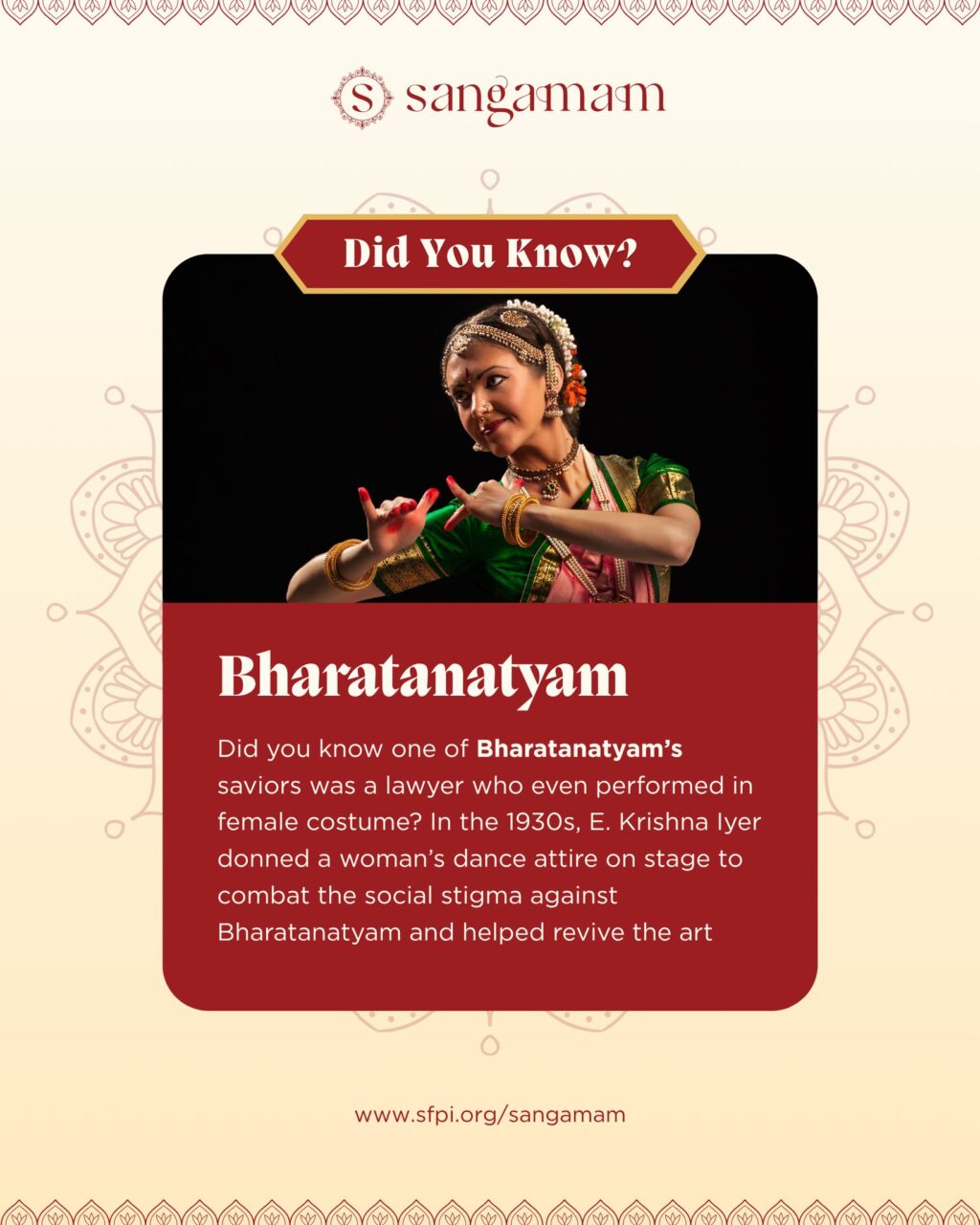 Instagram post from sangamam_india. This post is in position 3.